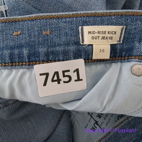 New! Madewell Kick Out Crop Jeans mather wash, size 30 - Picture 13 of 15